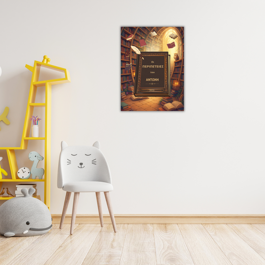 Μαγική Βιβλιοθήκη – Σχέδιο με Όνομα Παιδιού